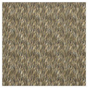 Tecido Douradas faixas de Zebra Negra