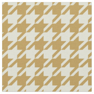 Tecido Dourado e amarelo de Houndstooth