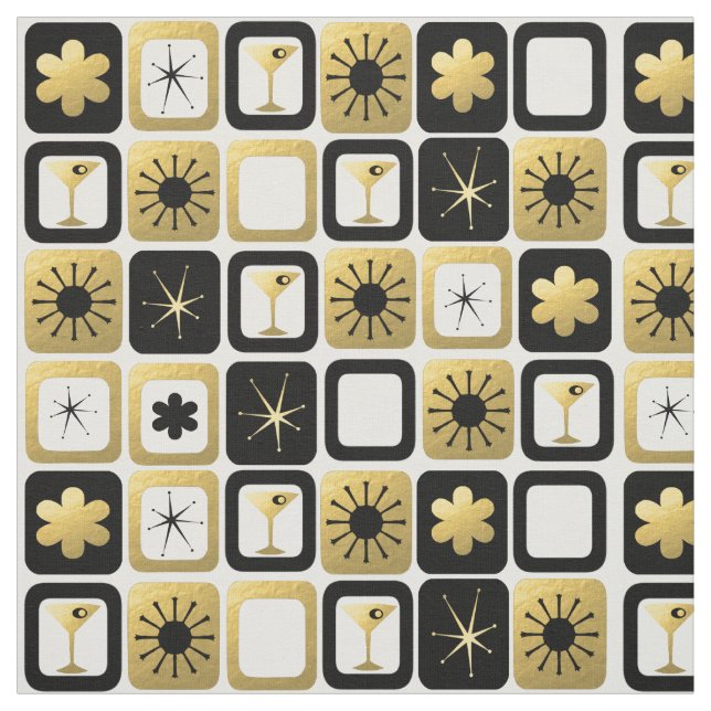 Tecido Dourado glamoroso retro (Modelo)