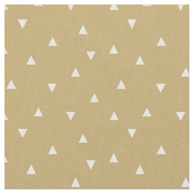 Tecido Dourados triângulos dispersos (Detalhe)
