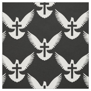 Tecido Dove com Cruz