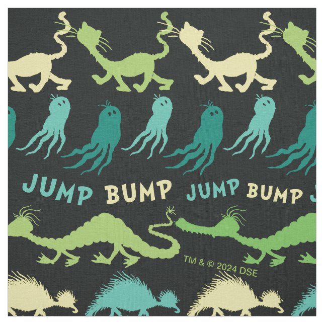 Tecido Dr. Seuss | Padrão "Bump Jump" Hallowen (Modelo)