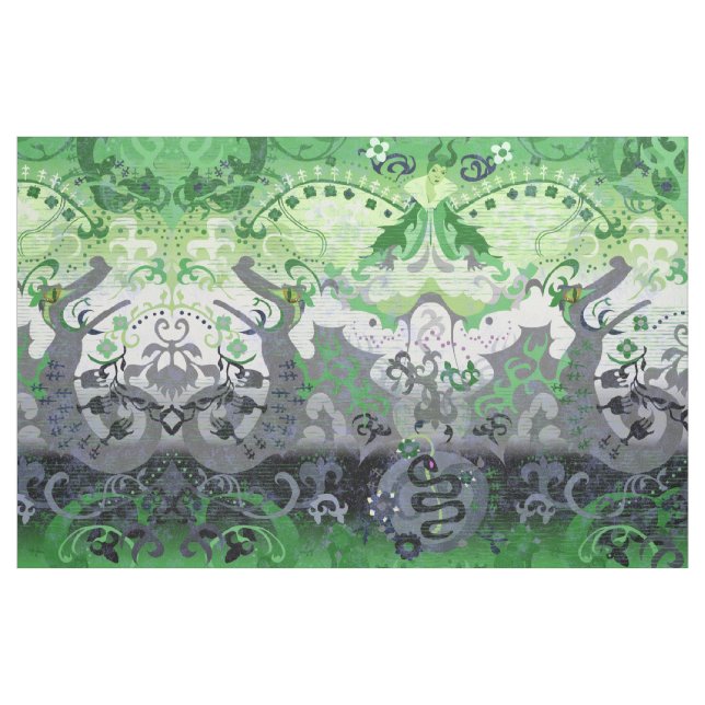 Tecido Dragão Aromântico Damask Aro Pride Sinalizador Cor (Fat Quarter)