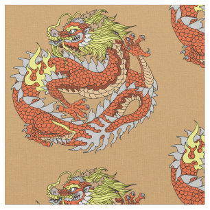 Tecido Dragão chinês