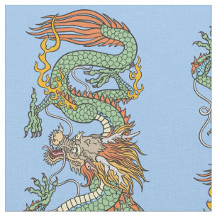 Tecido Dragão chinês tradicional