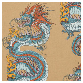 Tecido Dragão chinês tradicional