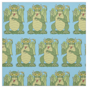 Tecido Dragão Verde