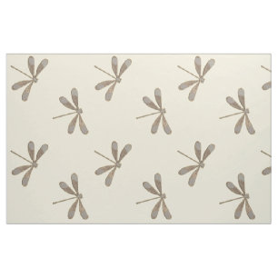 Tecido Dragonfly Dourada leve
