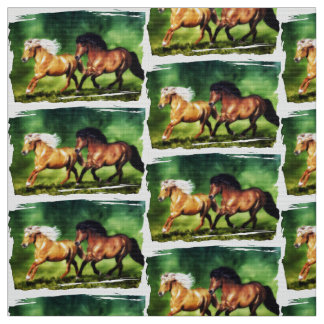 Tecido Dream Team - Cavalos Islandeses