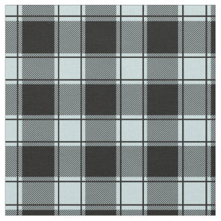 Tecido Duck Egg Blue & Black Buffalo Plaid