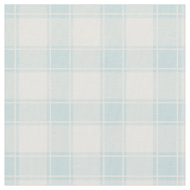 Tecido Duck Egg Blue & White Buffalo Plaid (Detalhe)