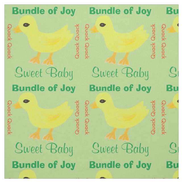 Tecido Ducky Amarelo (Modelo)