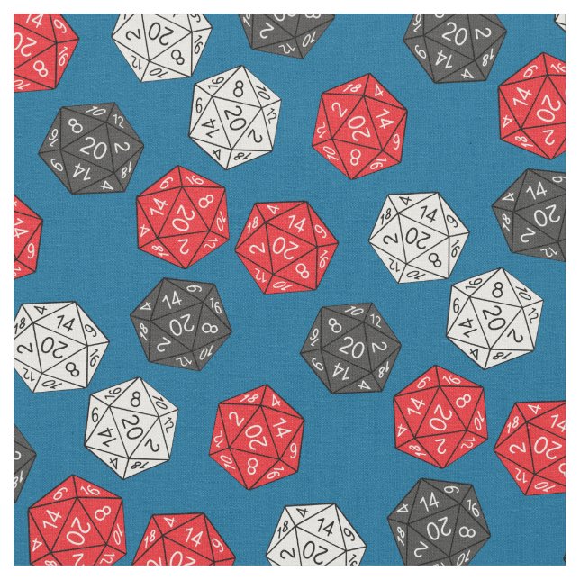 Tecido Dungeons Dragons, Jogo de DND 20 (Detalhe)