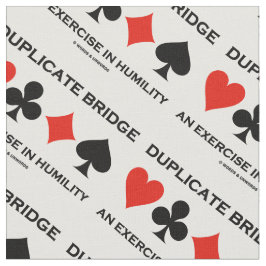 Tecido Duplicate Bridge An Exercise In Humility Humor