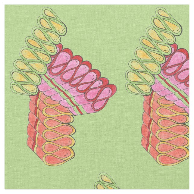 Tecido Duro Natal Clássico Feriado de Fita de Friso (Detalhe)