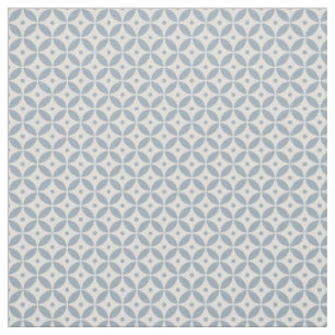 Tecido Dusty Blue Geométrico Pattern Shippo. Litoral