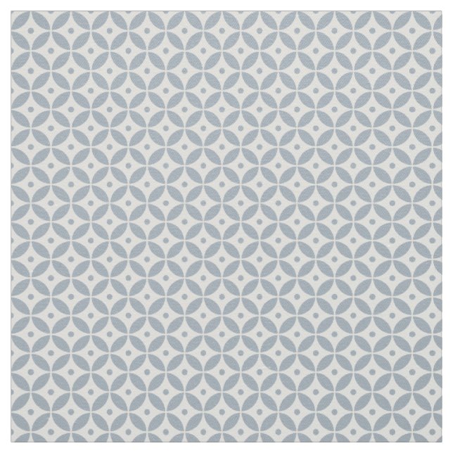 Tecido Dusty Blue Geométrico Pattern Shippo. Litoral (Modelo)
