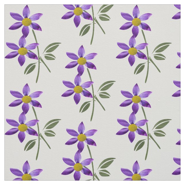 Tecido e artesanato de Flor Roxo (Modelo)