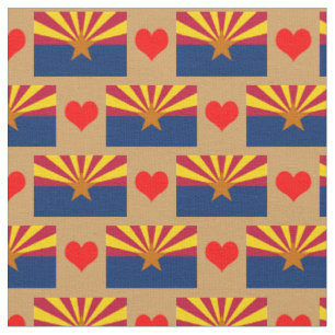 Tecido e coração de sinalizador de Arizona, moda