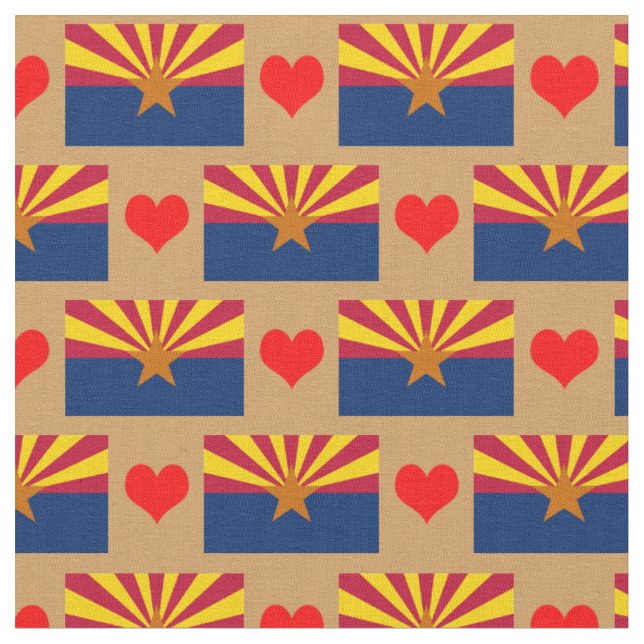 Tecido e coração de sinalizador de Arizona, moda d (Detalhe)