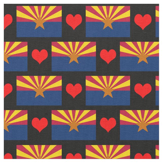 Tecido e coração de sinalizador de Arizona, moda d (Detalhe)
