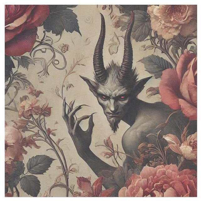 Tecido Eclipse Grace - Azulejo de declaração vitoriana gó (Detalhe)