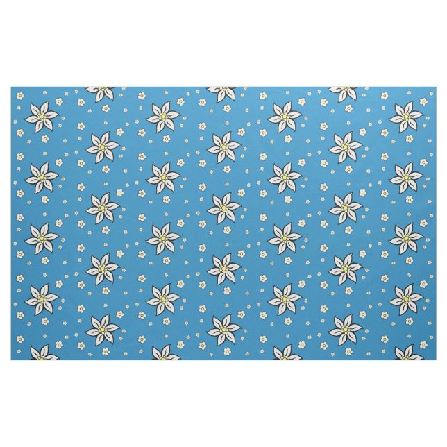 Tecido Edelweiss em Azul (Fat Quarter)
