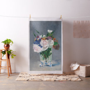 Tecido Edouard Manet - Flores em um Vaso de Cristal