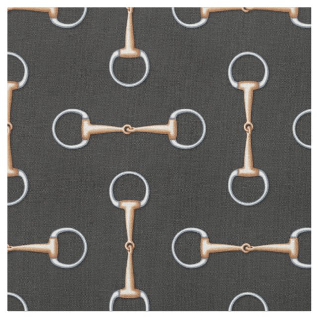 Tecido Eggbutt Snaffle Bit Equestrian (pequena escala) (Detalhe)