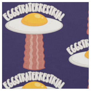 Tecido Eggstraterrestre Com Texto