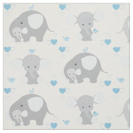 Tecido Elefante Cinza Azul Safari Nursery Baby Boy