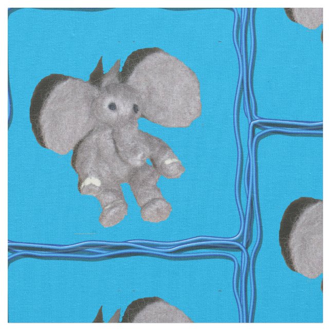 Tecido - Elefante em Moldura (Detalhe)