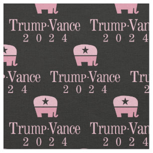 Tecido Elefantes Rosa para Donald Trump 2024