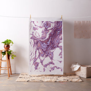 Tecido Elegância de Mármore Roxo Rosa