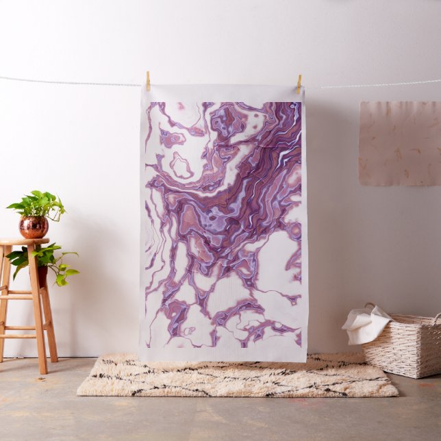 Tecido Elegância de Mármore Roxo Rosa (In Situ)