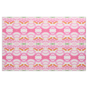 Tecido Elegante Boho Pink Tie Dye Patterno