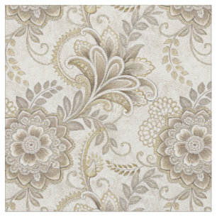 Tecido Elegante Design de Floral Paisley Real Arte