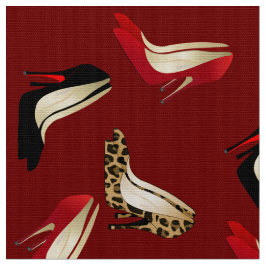 Tecido elegante dos saltos altos do estilete