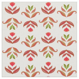 Tecido Elegante Folk Art Floral Impressão Cozy Rustic Aut