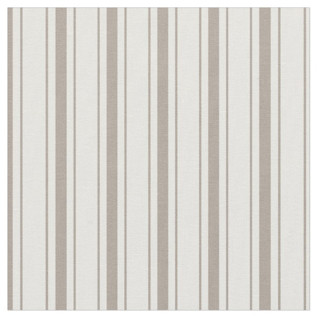 Tecido Elegante Rustic Beige French Ticking Stripes (Detalhe)