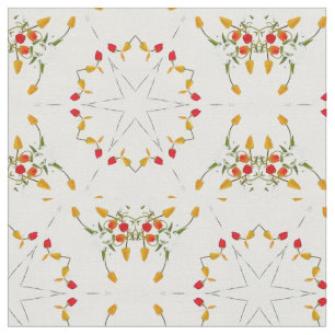 Tecido Elegante Vintage Floral