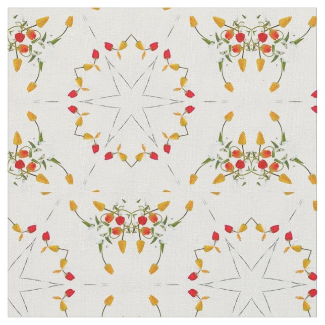 Tecido Elegante Vintage Floral (Detalhe)