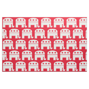Tecido Eleição 2020 Símbolo Republicano Elefante
