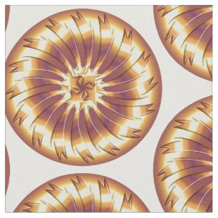 Tecido elemento fractal dourado.