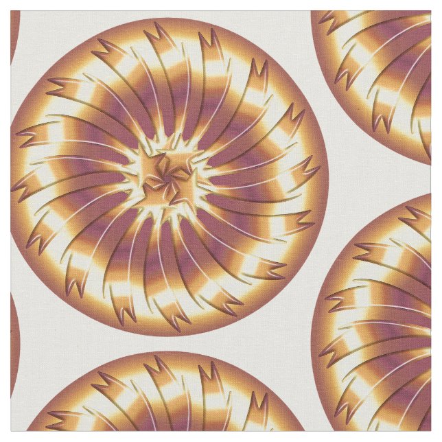 Tecido elemento fractal dourado. (Detalhe)