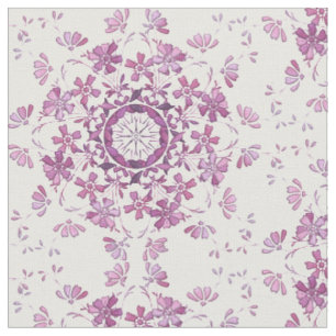 Tecido elemento retro púrpura floral