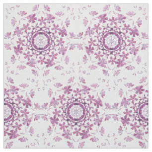 Tecido elemento roxo retro floral