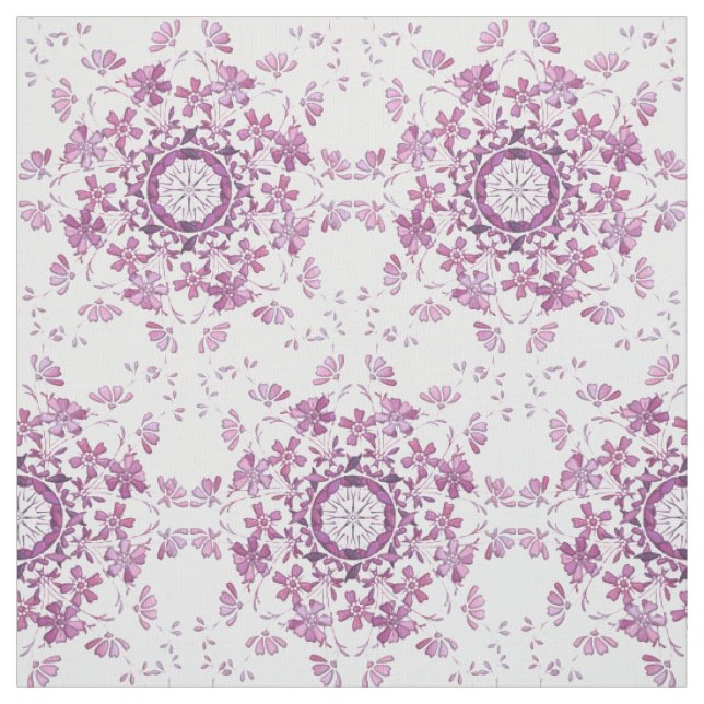 Tecido elemento roxo retro floral (Modelo)