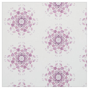 Tecido elemento roxo retro floral