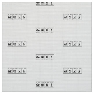 Tecido Elementos de palavras da mesa periódica da química